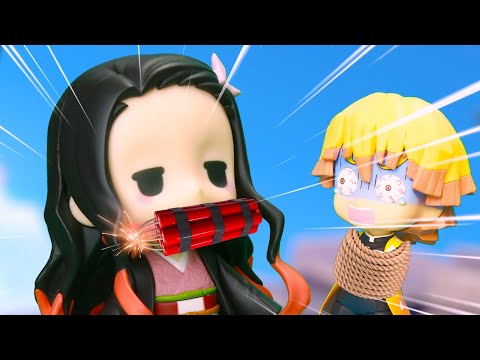 【鬼滅の刃】 Kimetsu No Yaiba 善逸は、爆発するプレゼントを渡した禰豆子を狂わせる