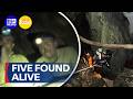 Villagers found in abandoned gold mine after eight days | 9 News Australia