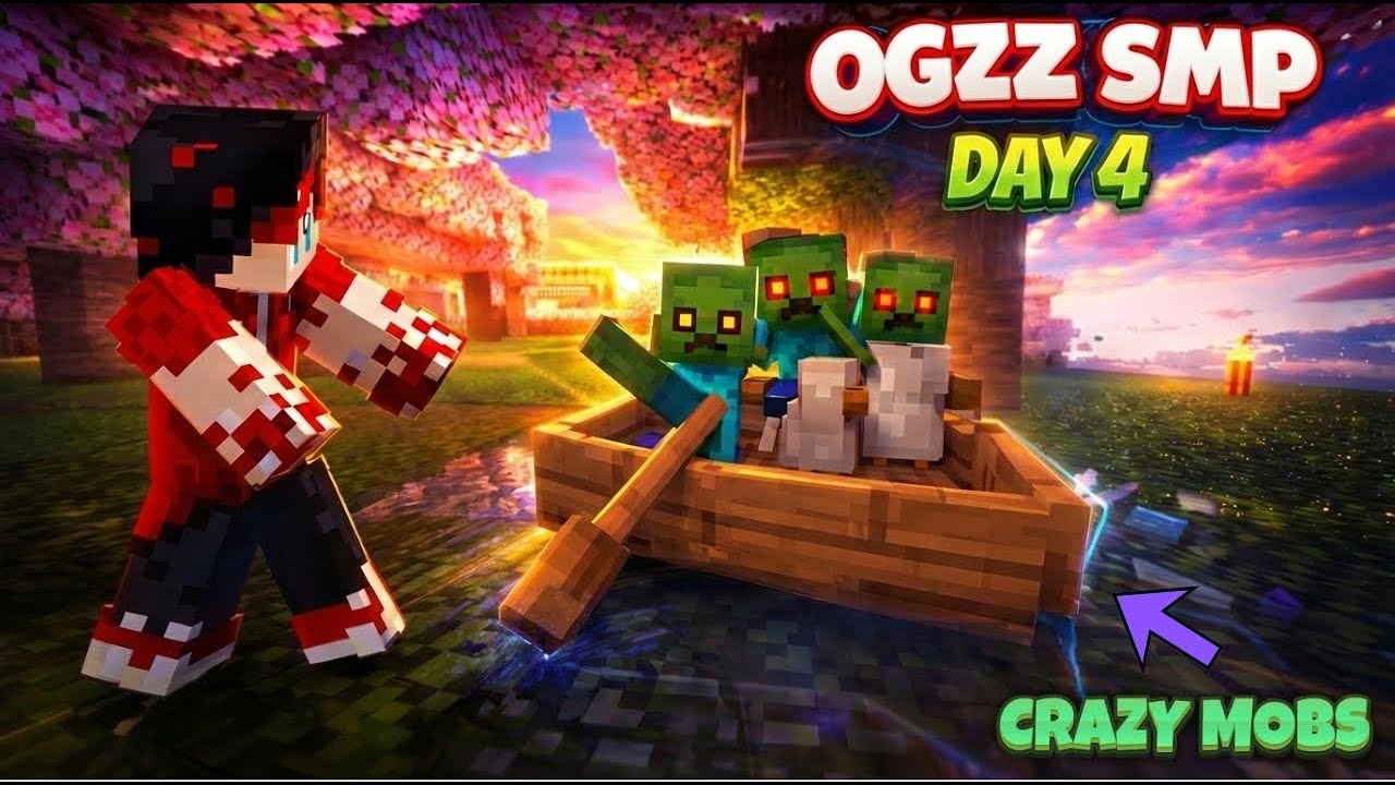 MOBS Went Crazyy In OGzz SMP | Day 4 Live