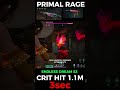 ONCE HUMAN NIGHTMARE 3sec PRIMAL RAGE CRIT HIT 1.1M LONEWOLF BUFF🥶#oncehuman