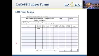 LA CaTS LACoSP Session 7 - Grant Writing - Budget Considerations