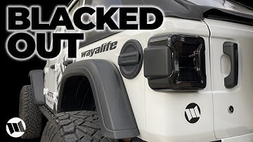 Blackout LED Tail Lights for a Jeep JL Wrangler Installation