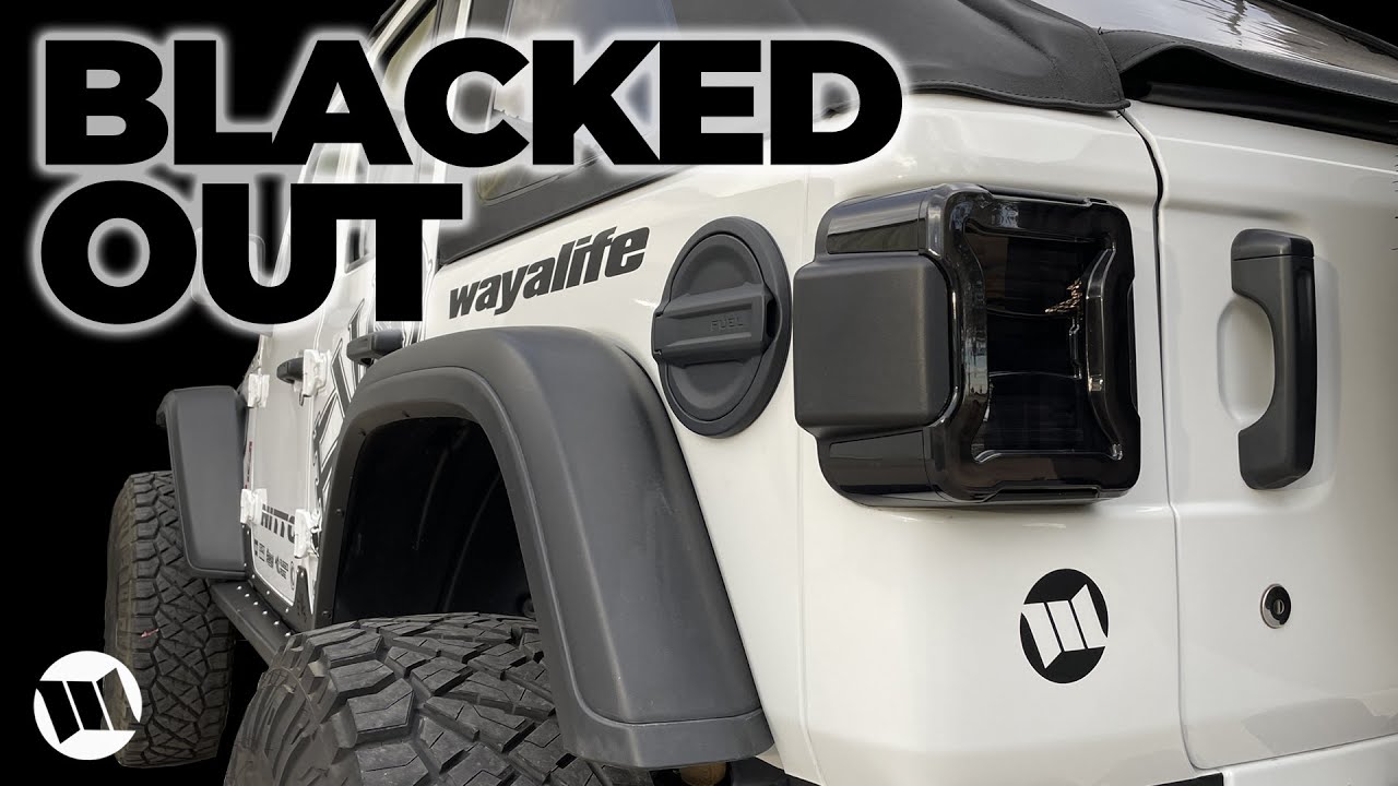 Blackout LED Tail Lights for a Jeep JL Wrangler Installation - YouTube