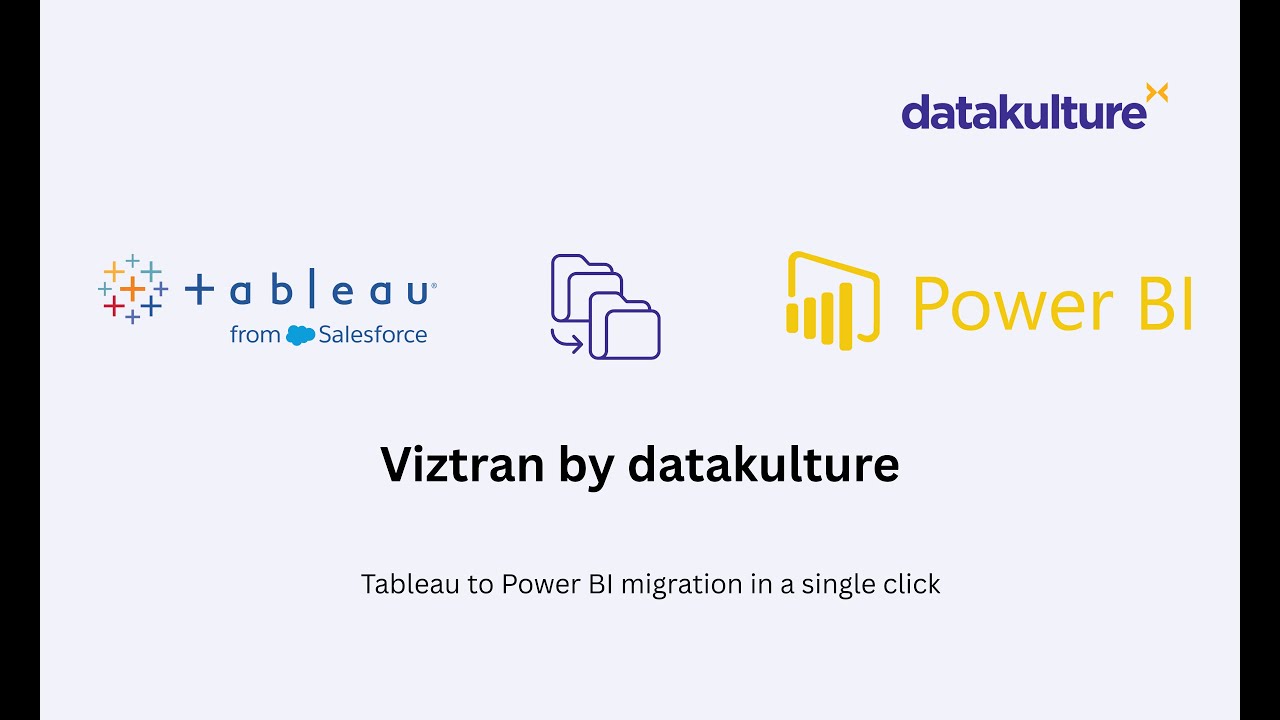 One-click Tableau to Power bi migration tool: Viztran by datakulture ...