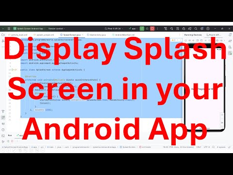 How to display splash screen for fixed duration at the start of your Android App?