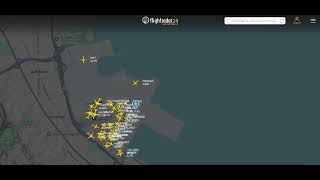 SFO Radar (FlightRadar24) with Live ATC recording, 6+ minutes of the 11PM hour on July 17 2025.