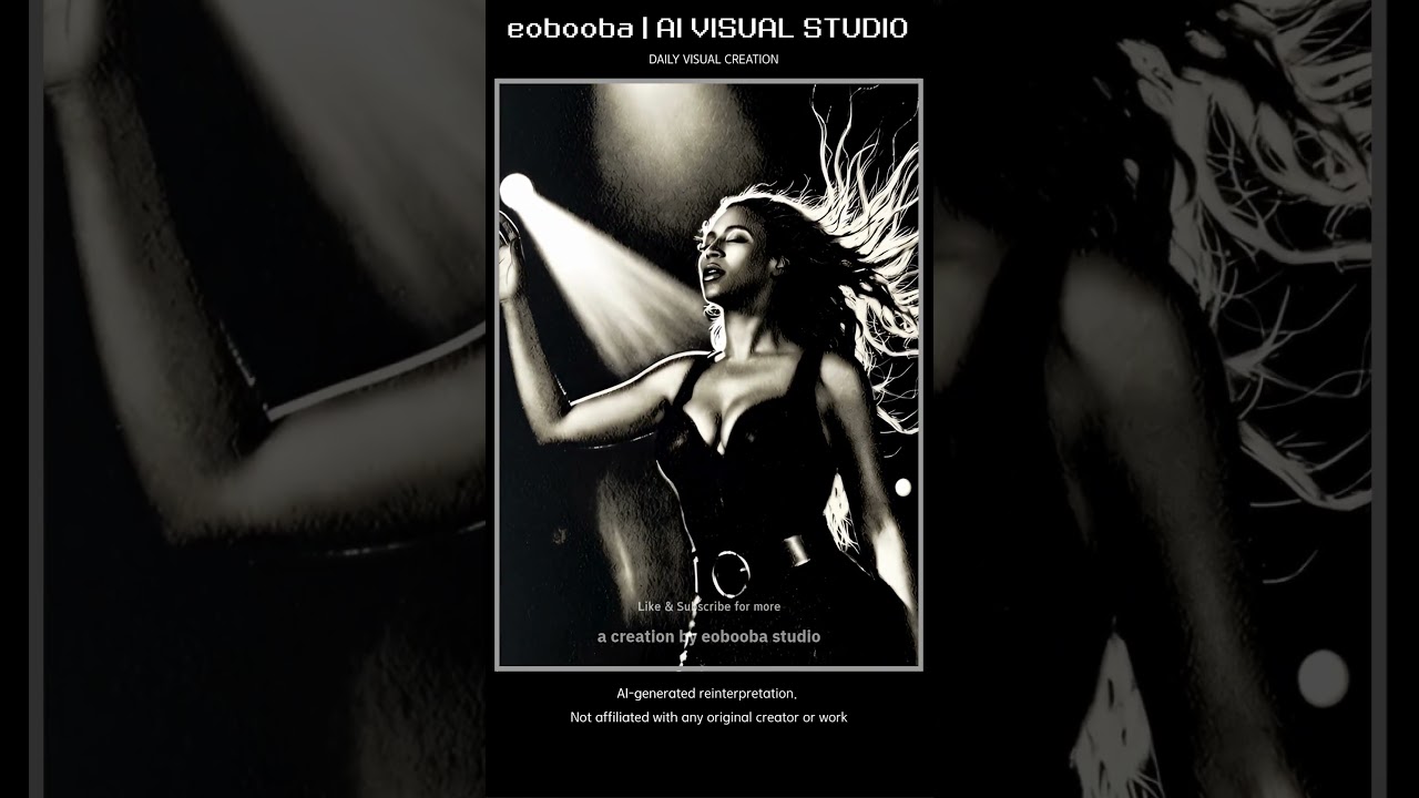 Beyoncé | AI Reimagined Pop Portraits | eobooba studio  