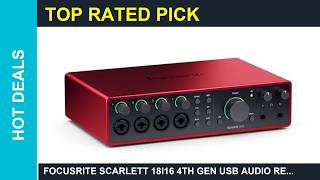 Focusrite Scarlett 18i16 4th Gen USB Audio Review 2026