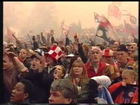 Huldiging Ajax 27ste Kampioenschap aan de Middenweg 1997/98  NOS