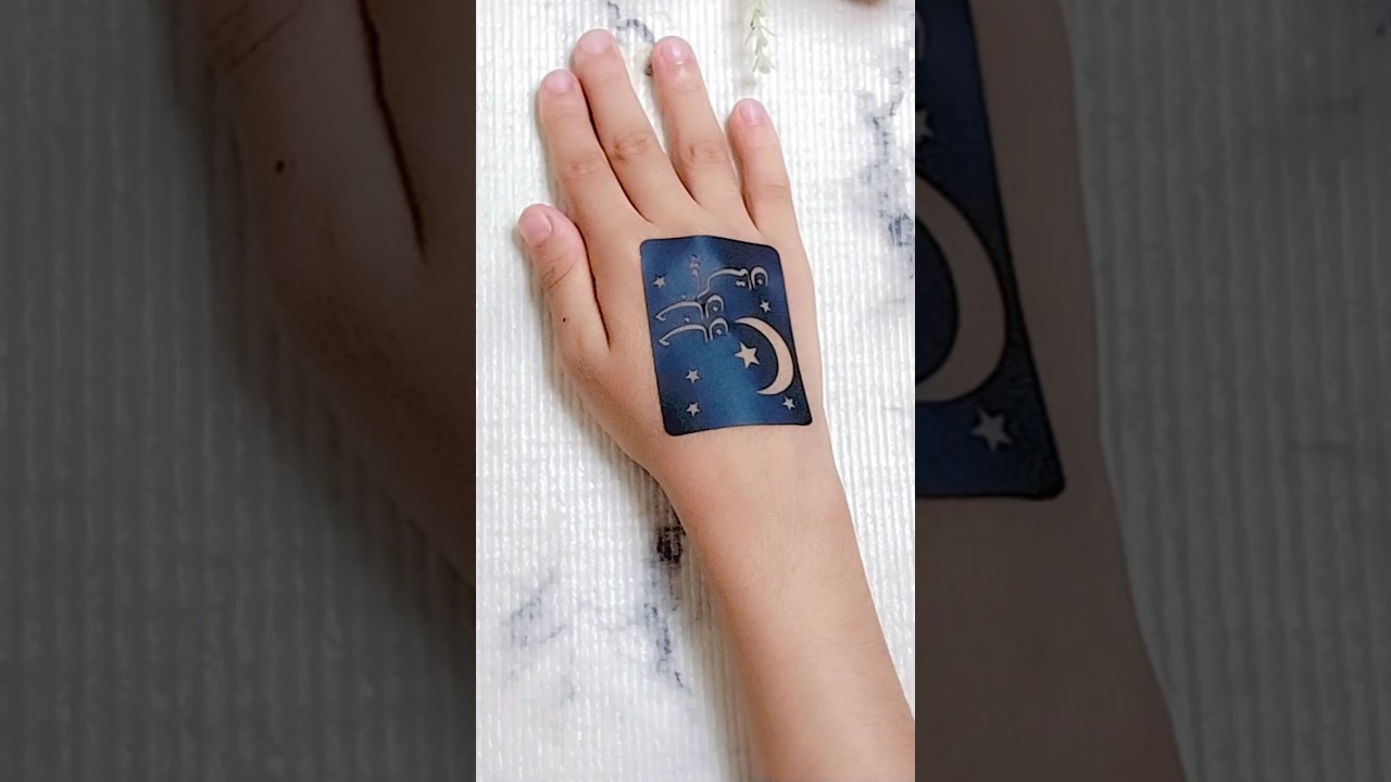beautiful temporary tattoo design #shorts