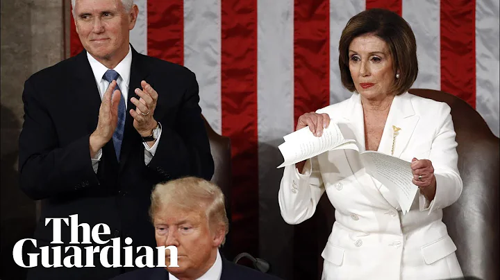 Nancy Pelosi rips up State of the Union speech after Donald Trump snubs handshake - DayDayNews