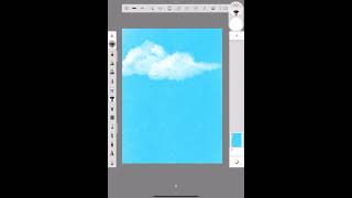 How to draw clouds in sketchbook ☁️ | EASY way to draw clouds | #digital #digitalart #sketchbook