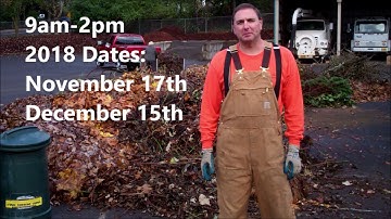 2018 Fall Clean Up Days