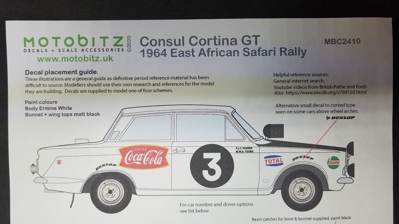 MY 1/24 FORD CORTINA GT RALLY CAR  BUDDY BUILD WITH RUSSELL MODEL CARS