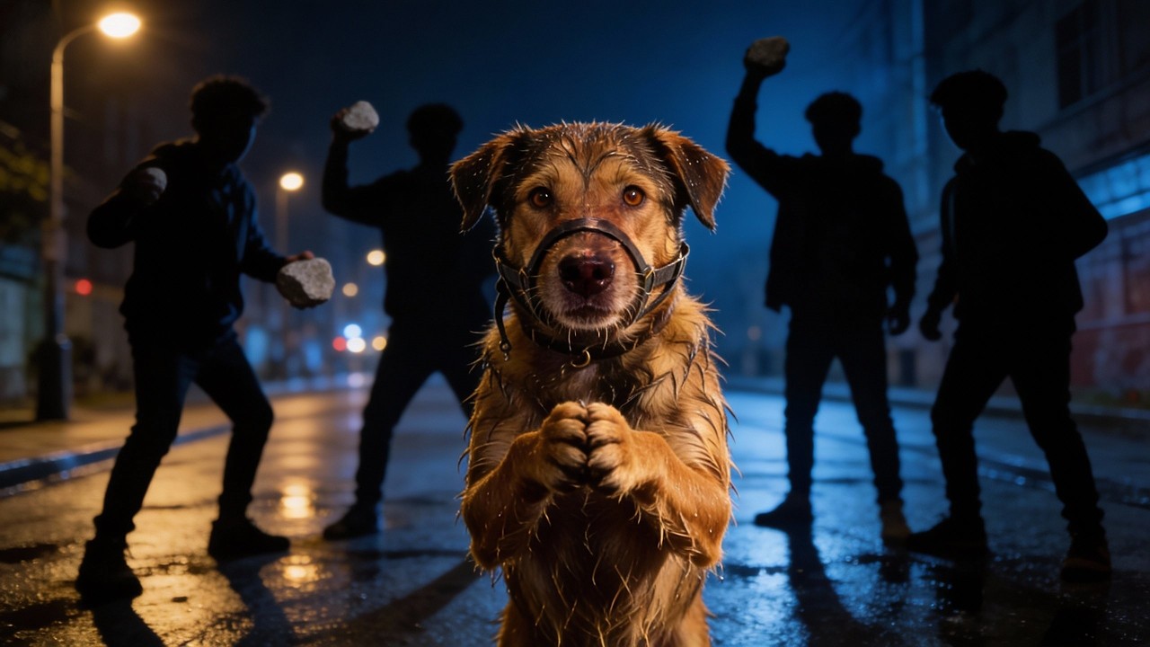 They Threw Stones at a Dog Who Was Begging for Help