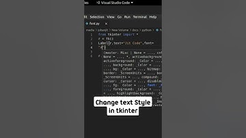 Change text Style in tkinter python #python #shorts #pythonprogramming