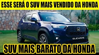 NOVO SUV, HONDA ELEVATE TEM VENDAS INICIADAS NA ÍNDIA COM CHANCE DE SER UM SUV BARATO NO BRASIL