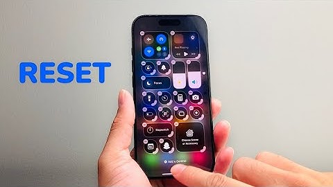 How To Reset Control Center iOS 18