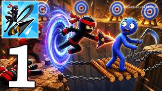 Stickman Teleport Master Gameplay Walkthrough Part 1 - Ninja Teleport (Android, iOS) screenshot 4