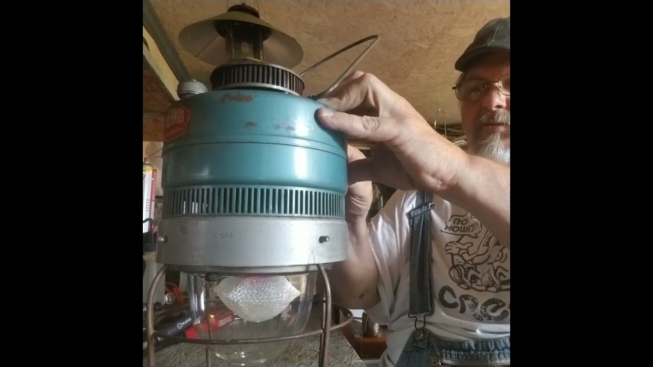Thermos 8319 inverted lantern using a petromax mantel first fire