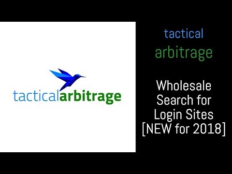 Tactical Arbitrage Wholesale Login Feature [NEW for 2018]