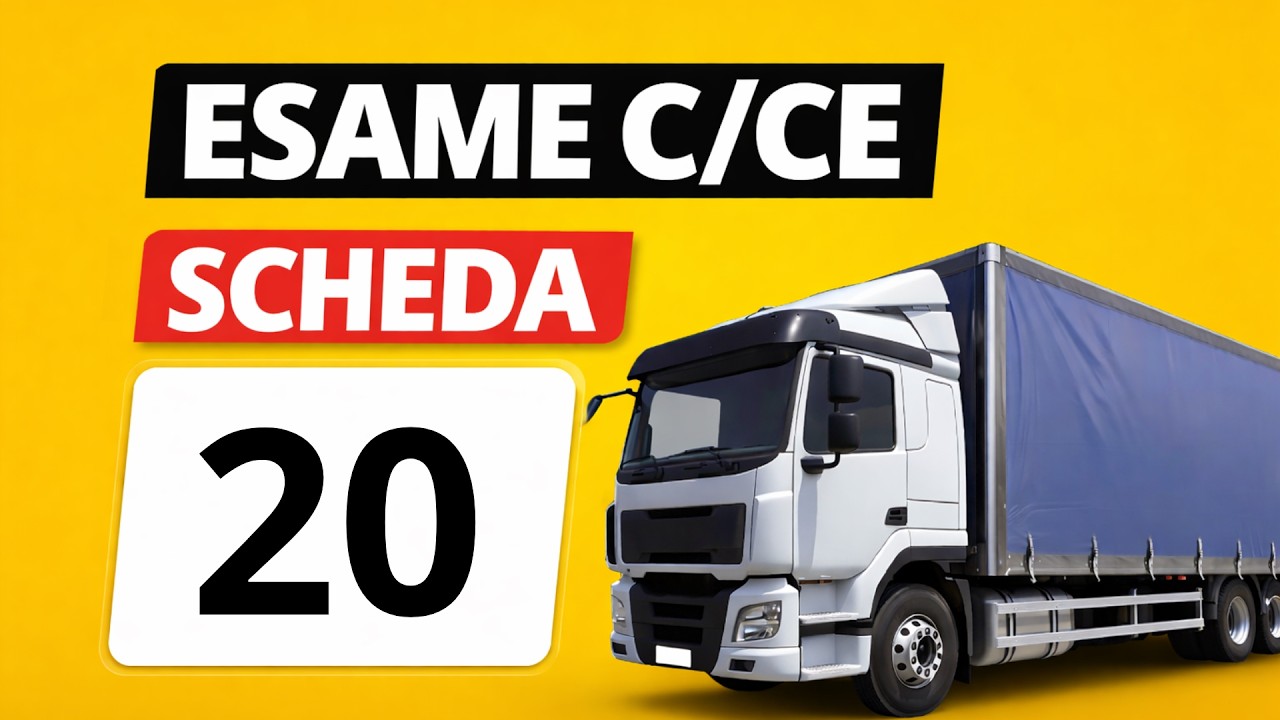 Quiz patente C - CE Simulazione esame, scheda N. 20