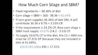 ALS 3204 Animal Nutrition and Feeding Diet Formulation Lecture 2