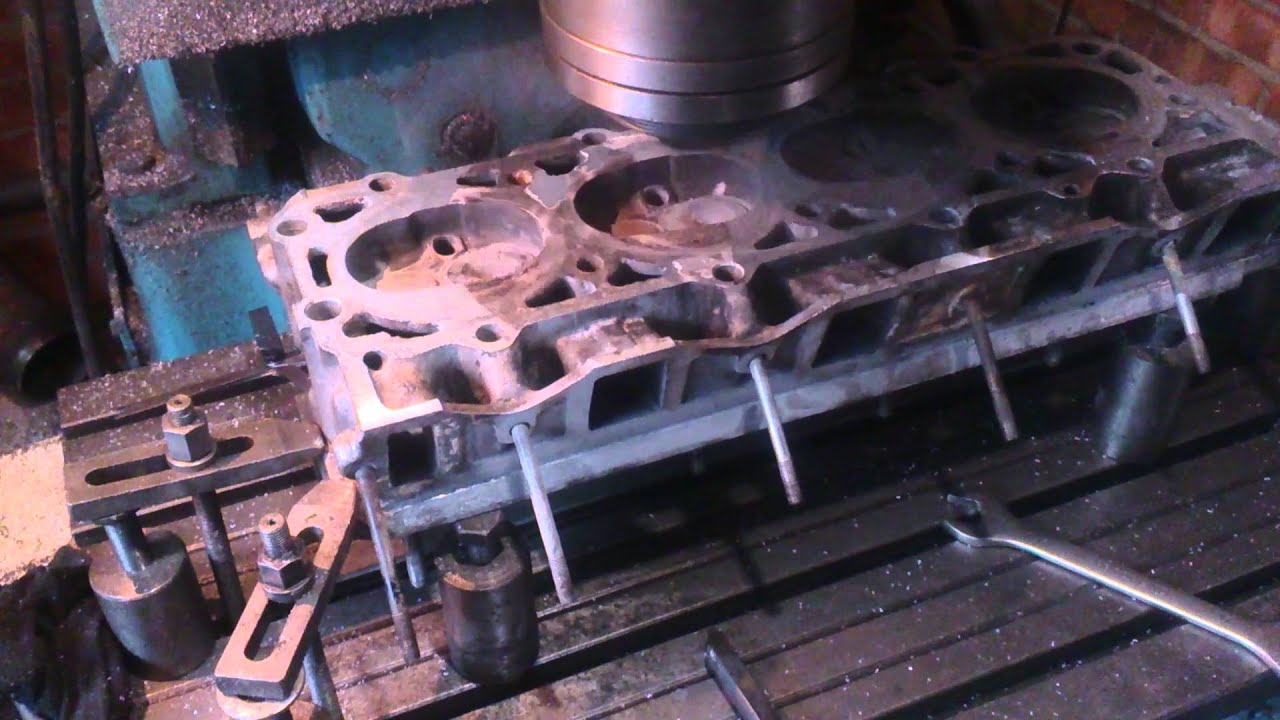 Восстановление головки ГАЗ-53 - Фрезеровка головки блока цилиндров ГАЗ ...