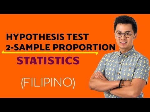 Video lesson: Hypothesis Testing for Two-Sample Proportions Worksheet (Filipino lesson · Tagalog)