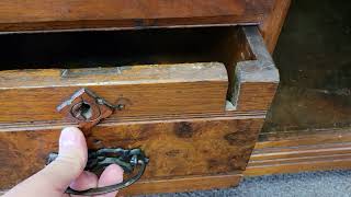 1870's Desk? Pin and Cove Dovetail Antique Furniture