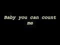 you can count on me (short lyrics) Ansel Elgort