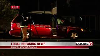 Man stabbed in taxi in Burlington