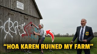 HOA Karen Painted Graffiti on My Heritage Barn, Unaware It’s a Protected Landmark I Oversee