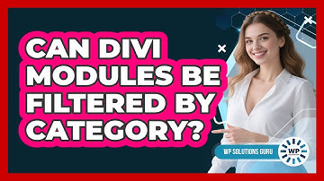Can Divi Modules Be Filtered By Category?