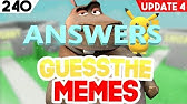 Roblox Guess The Meme Pt Two Youtube