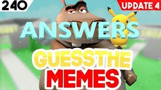 Guess The Meme Answers 240 Youtube - roblox guess the meme stage 35