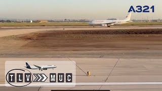 تیک آف خروشان لوفت هانزا از فرودگاه تل آویو (TLV) | ایرباس A321