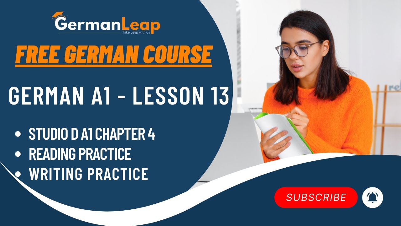 Learn German for Beginners | German A1 - Lesson 13 | Studio D A1 Ch 4 ...