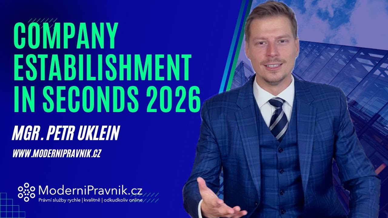 Czech company estabilishment in a few clicks
