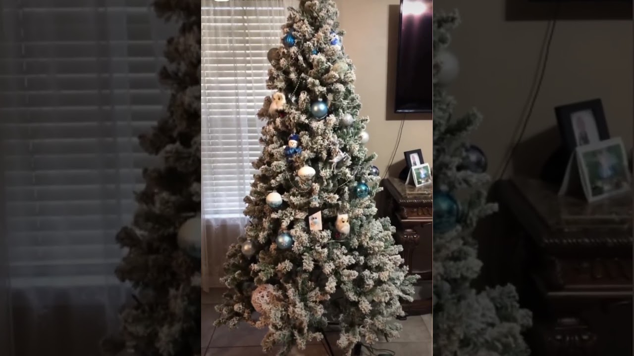 Vivatrees Snow Flocked Artificial Christmas Tree