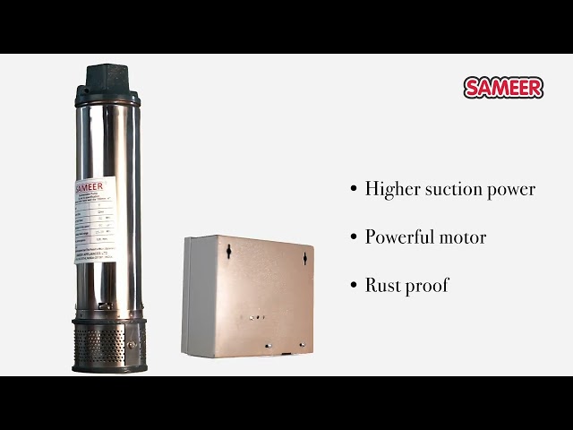 Maximize Efficiency with Sameer I-Flo 1HP Submersible Pump: Control Panel & 1 Year Warranty!