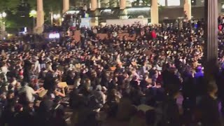 Protests turn violent overnight