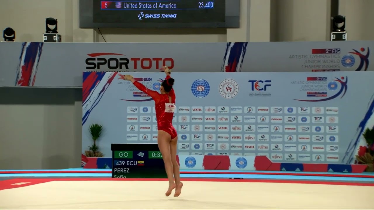 PEREZ Sofia (ECU) - 2023 Artistic Junior Worlds - Qualifications Floor Exercise