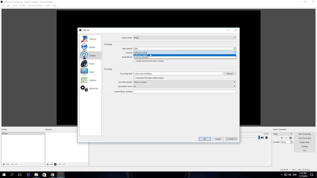 How To Change Encoder In OBS Studio YouTube