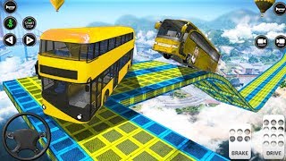 Track Bus Car Impossible Stunt 3D Racing Coach Driver | Permainan Mobil Mobilan Balap Gameplay screenshot 3