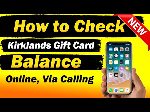 How to Check kirklands gift card Balance [ NEW METHOD ]