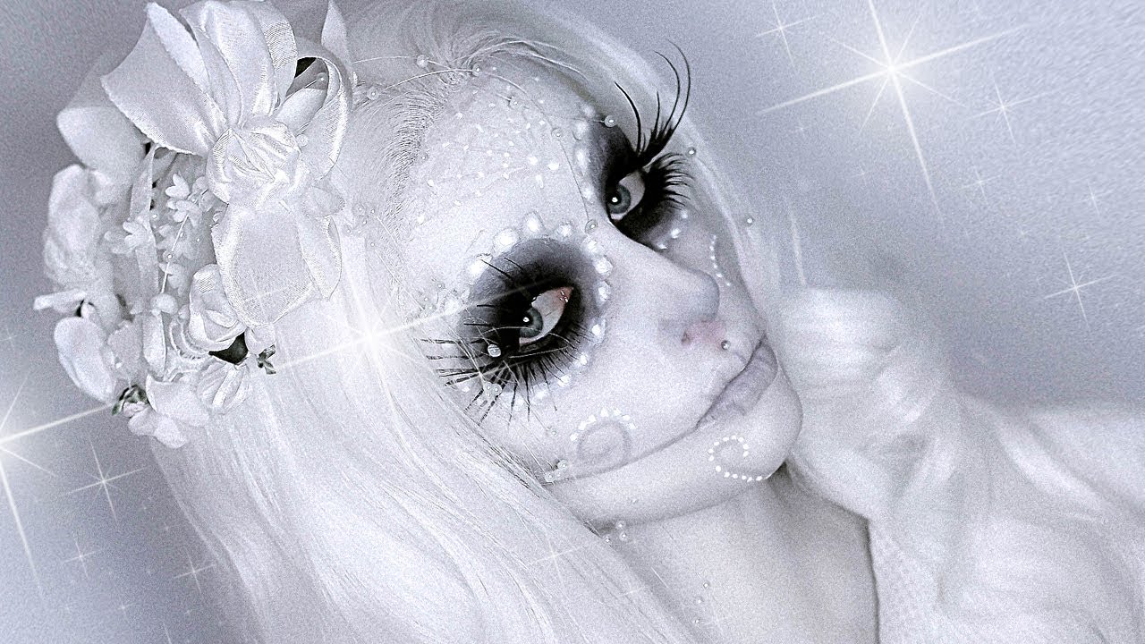 BIAŁA DAMA - HALLOWEEN MAKEUP DOLL + DEMAKIJAŻ