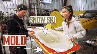 We built SNOW SKIS for the KITFOX. CARBON FIBER next!?