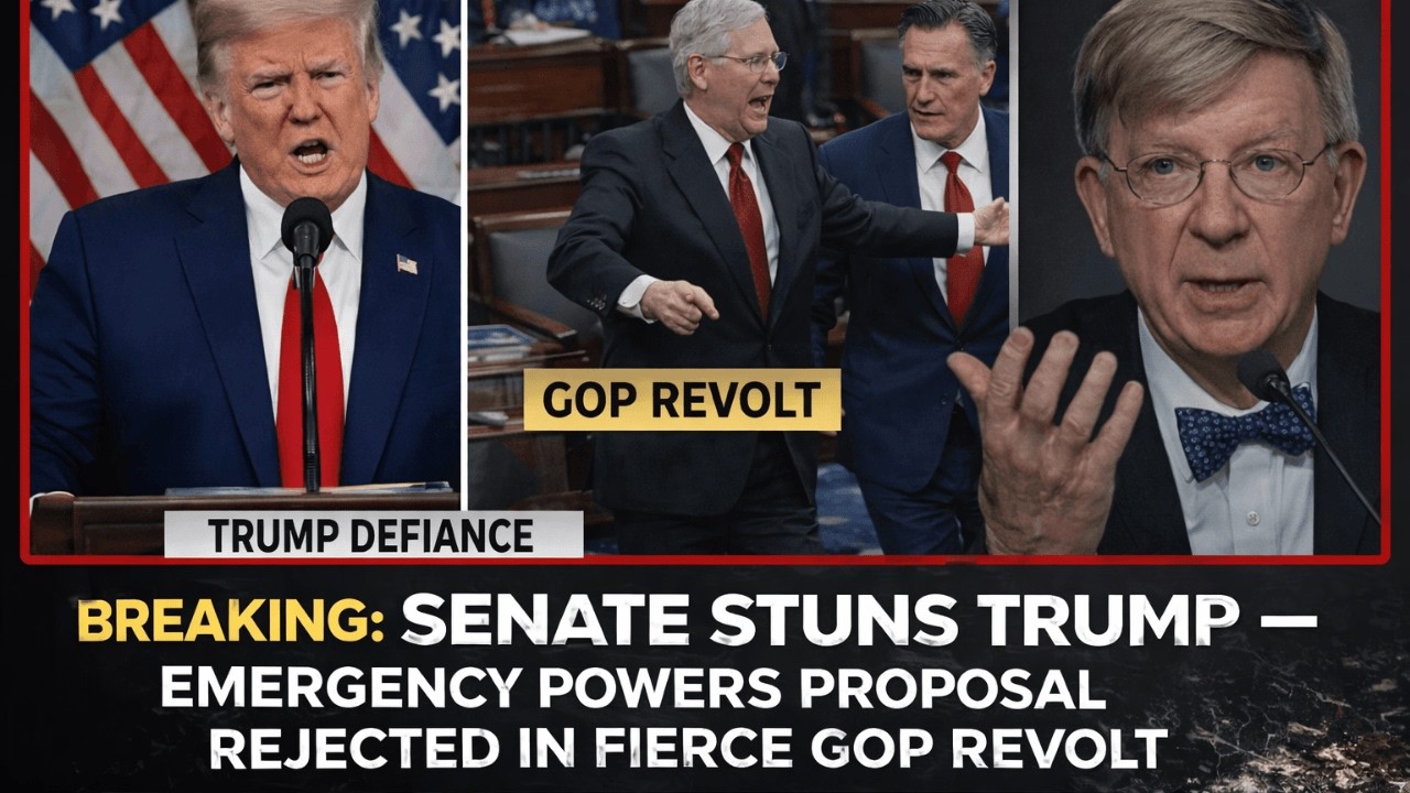 BREAKING: Senate Stuns Trump — Emergency Powers Proposal Rejected in Fierce GOP Revolt