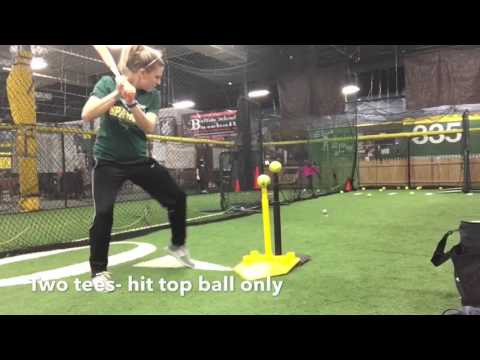 v swing baseball YouTube Shoulder Tee Prevent   Drill Back Dropping to Softball